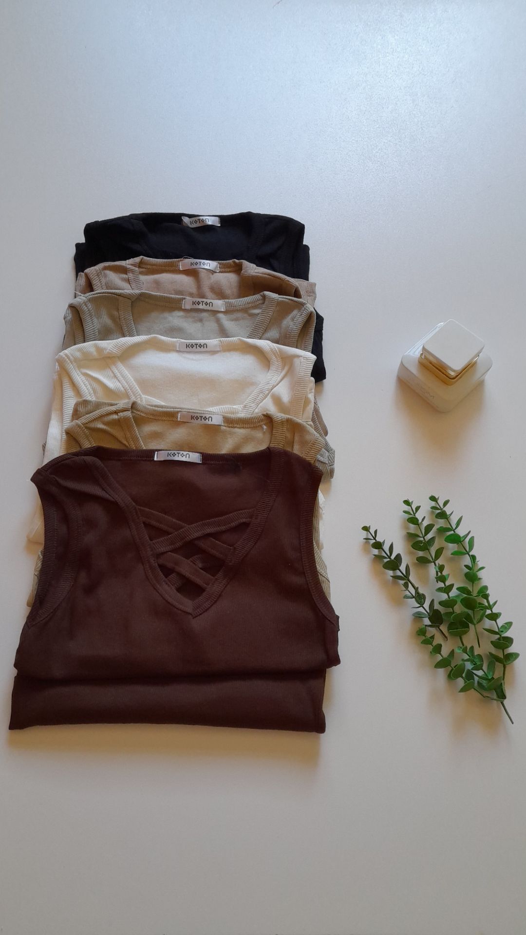 کراپ یقه ضربدری،جنس کبریتی نخی