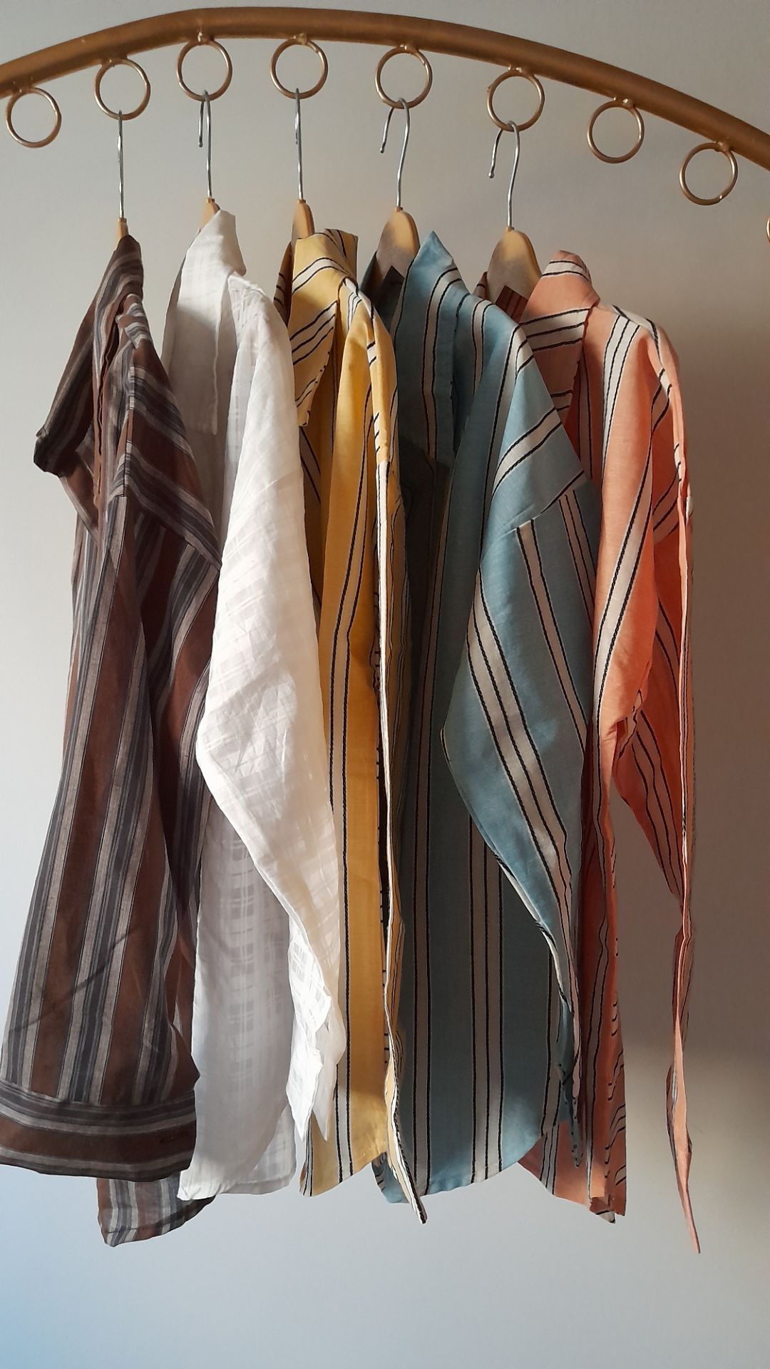 شومیزمانتویی خط دار،آستین دار،جلودکمه